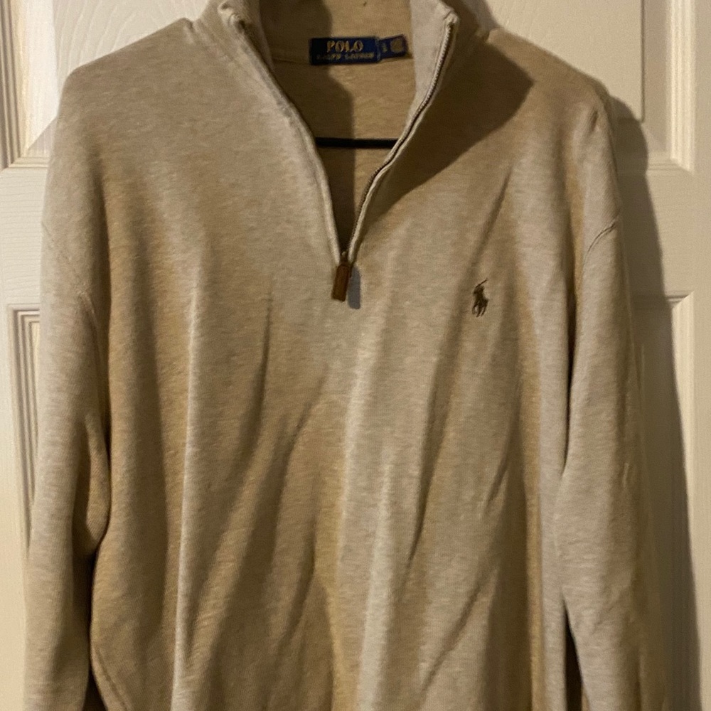 Polo by Ralph Lauren • Beige Quarter Zip